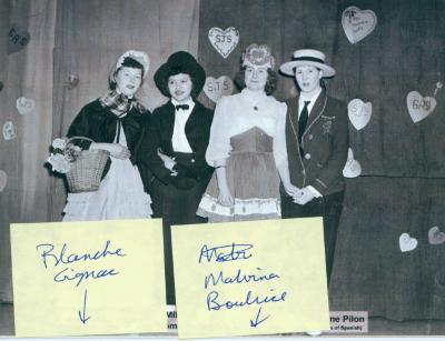 Photographs of Spanish residential school buildings, arena, and students