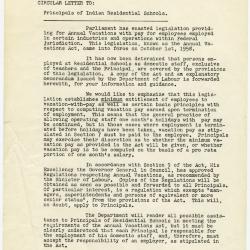 Shingwauk Indian Residential School general administration files