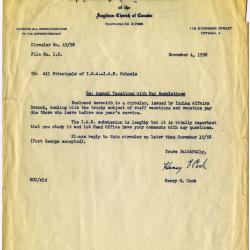 Shingwauk Indian Residential School general administration files