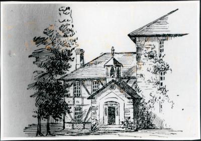 Drawing of Wawanosh Home new girls' wing