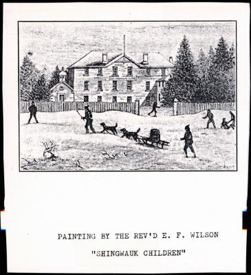 'Shingwauk Children' : copy of a painting by E.F. Wilson