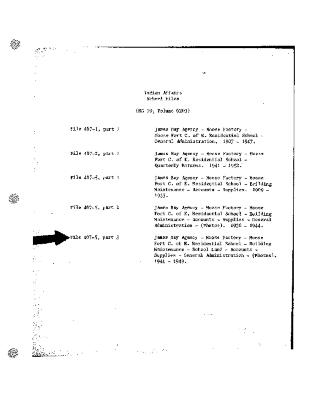 Moose Factory maintenance and administration records