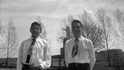 Photograph of Ben Abel and John Pelletier