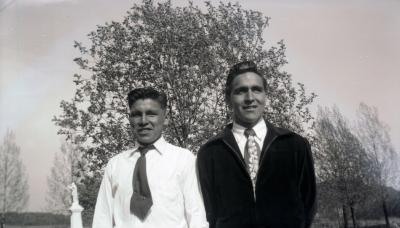 Photograph of Tim McGrath and Bon Abel