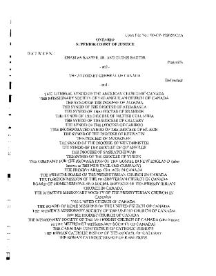 Notice of motion of the Attorney General of Canada