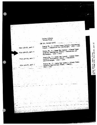 Albany Roman Catholic Residential School admissions and discharges (part 2 of 3)