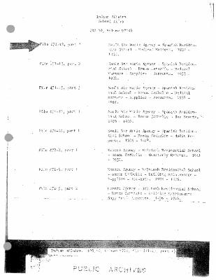 Spanish Residential School medical records