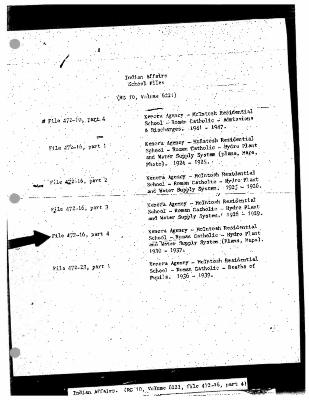 McIntosh Indian Residential School hydro plant and water supply records