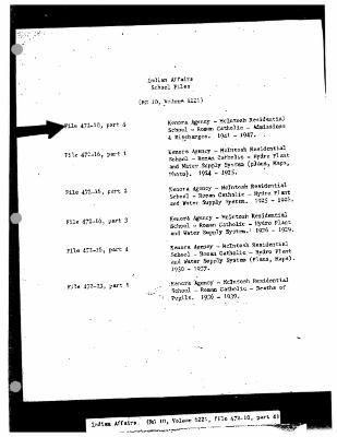 McIntosh Indian Residential School admissions and discharges records (part 1 of 3)