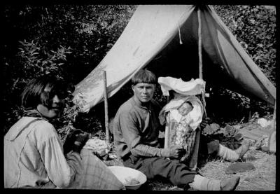Photograph of a family at Fort Albany