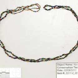 Black twist pattern necklace