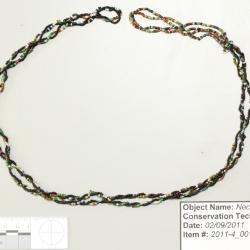 Black twist pattern necklace