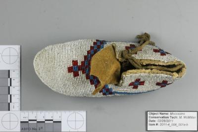Cross patterned moccasins