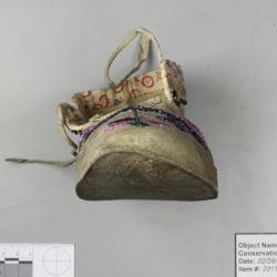 Beaded leaf moccasins