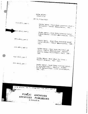 Mount Elgin Industrial School general administration records