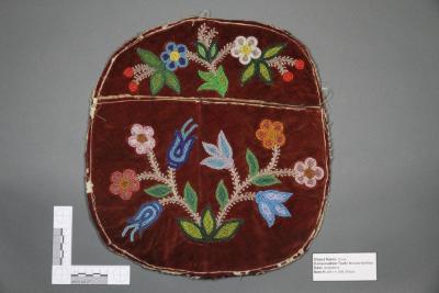 Round floral slippers pocket