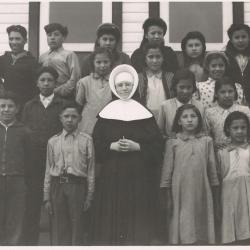 Photographs of students and staff at Ermineskin Indian Residential School