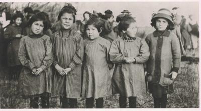 Photographs of students and staff at Ermineskin Indian Residential School