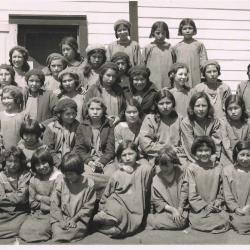 Photographs of students and staff at Ermineskin Indian Residential School