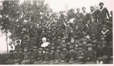 Photographs of students at Ermineskin Indian Residential School