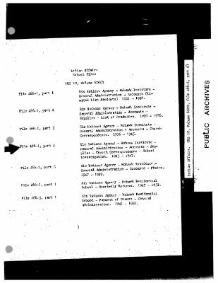 Mohawk Institute administration, accounts, church correspondence, and investigation records