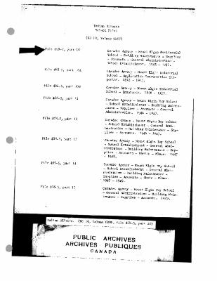 Mount Elgin Residential School maintenance, administration, and establishment records