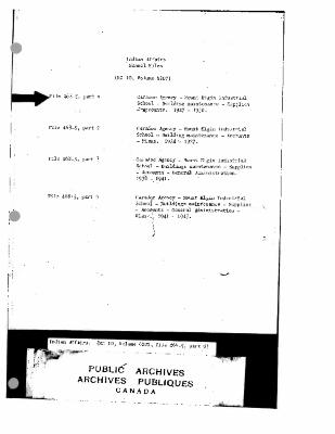 Mount Elgin Industrial School maintenance and accounts records