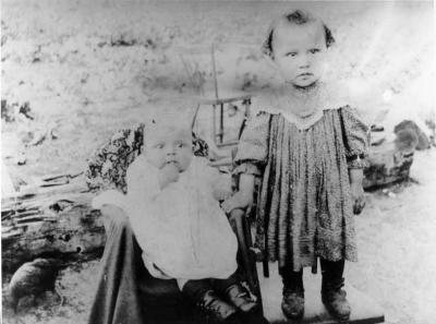 Photograph of two young girls