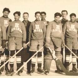 Photographs of the Ermineskin Indian Residenital School hockey team