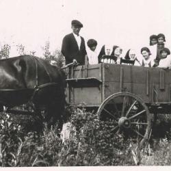 Photograph of students and cadets in Hobbema