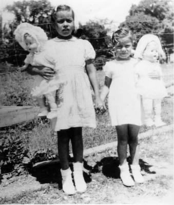 Photograph of Mary Lou Fox and Bessie Fox