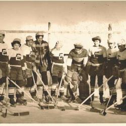 Photograph of students and cadets in Hobbema
