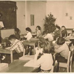 Photograph of students and cadets in Hobbema