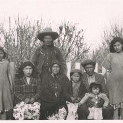 Photographs of students and community members in Hobbema