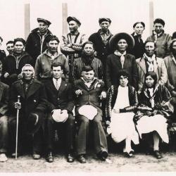 Photographs of students and community members in Hobbema