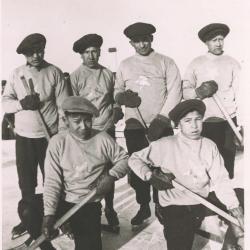 Photographs of students and community members in Hobbema