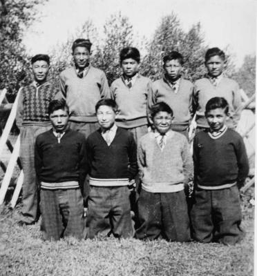 Photograph of a group of boys