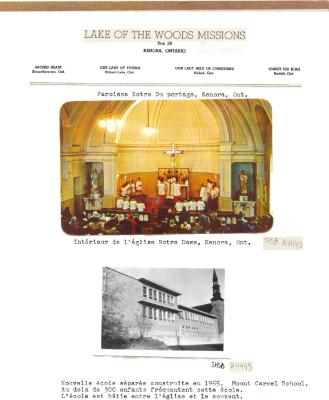 Background information and photographs about the Lake of the Woods Mission