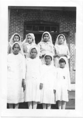 Photographs of students and staff at St. Mary's Indian Residential School