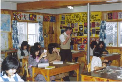 Photographs of students at Poplar Hill Indian Residential School