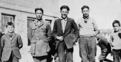 Photograph of boys at St. John's Residential School