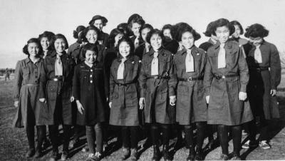 Photograph of student girl guides group