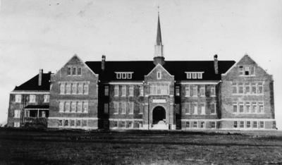 Photograph of St. Paul's Residential School in Cardston Alberta