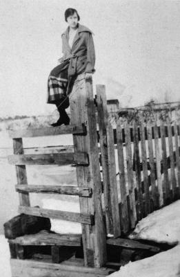 Photograph of Miss Thorpe at St. John's Residential School