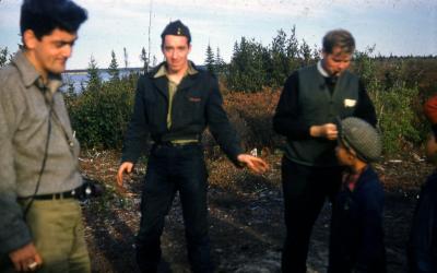 Photographs of students, staff, and brownies in Fort George