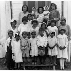 Photographs of people at the Goulais Mission