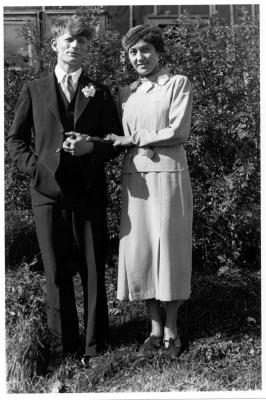 Photographs of families and weddings at the Goulais Mission