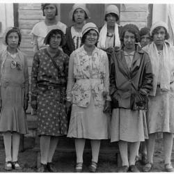 Photographs of people at the Goulais Mission