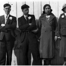 Photographs of families and weddings at the Goulais Mission