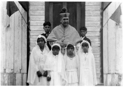 Photographs of people at the Goulais Mission